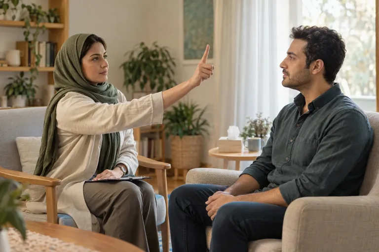 حساسیت‌زدایی و بازپردازش با حرکت چشم (EMDR) — تصویر نمایشی
