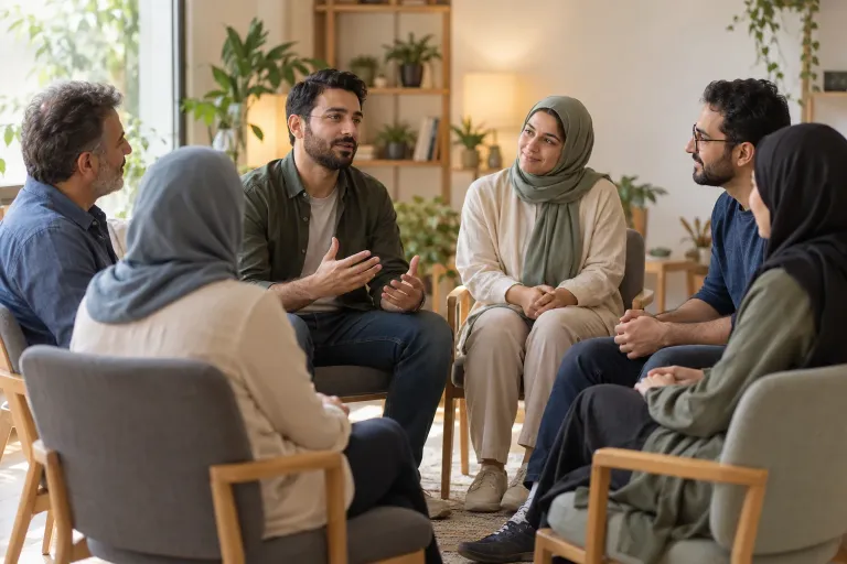 گروه‌های بهبودی اعتیاد — تصویر نمایشی